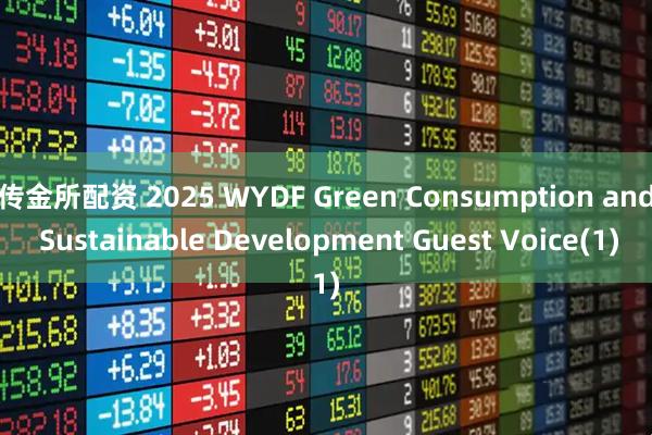 传金所配资 2025 WYDF Green Consumption and Sustainable Development Guest Voice(1)