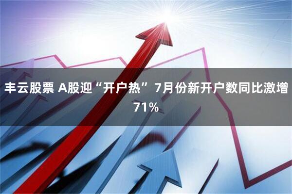 丰云股票 A股迎“开户热” 7月份新开户数同比激增71%